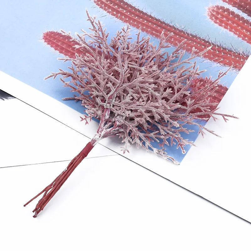 10 Pieces Fake Flowers Diy Christmas Decorations for Home Decorative Flowers Wreaths Artificial Plants for Decoration Floristics