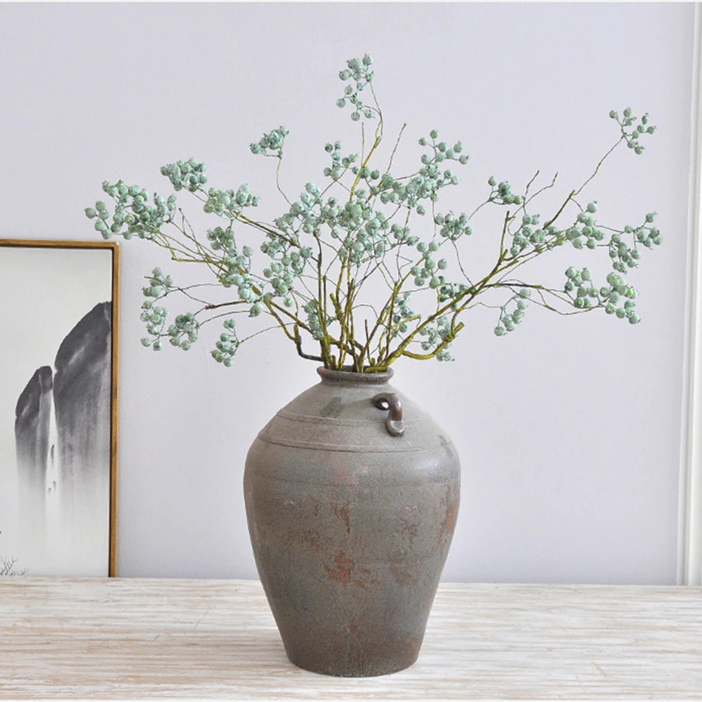 1 Branch Simulate Tree Fruit Flower Plant Branch Arrangement DIY Home Decoration