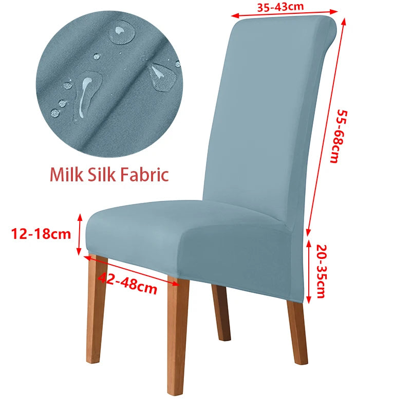 Real Waterproof Fabric Chair Cover Stretch Seat Chair Covers Ventilate Bar Chair Slipcover Universal Size Chair Cover For Room