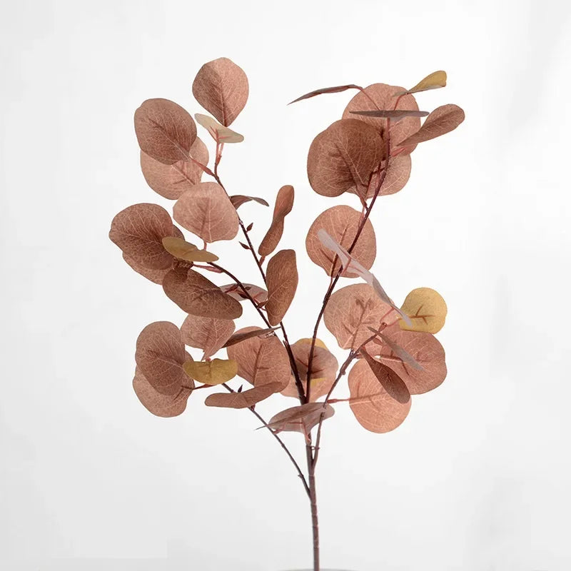 Fake Eucalyptus Artificial Plants Long Stems Flowers Arrangement Accessories Silk Eucalyptu Branches For Home Fall Decoration