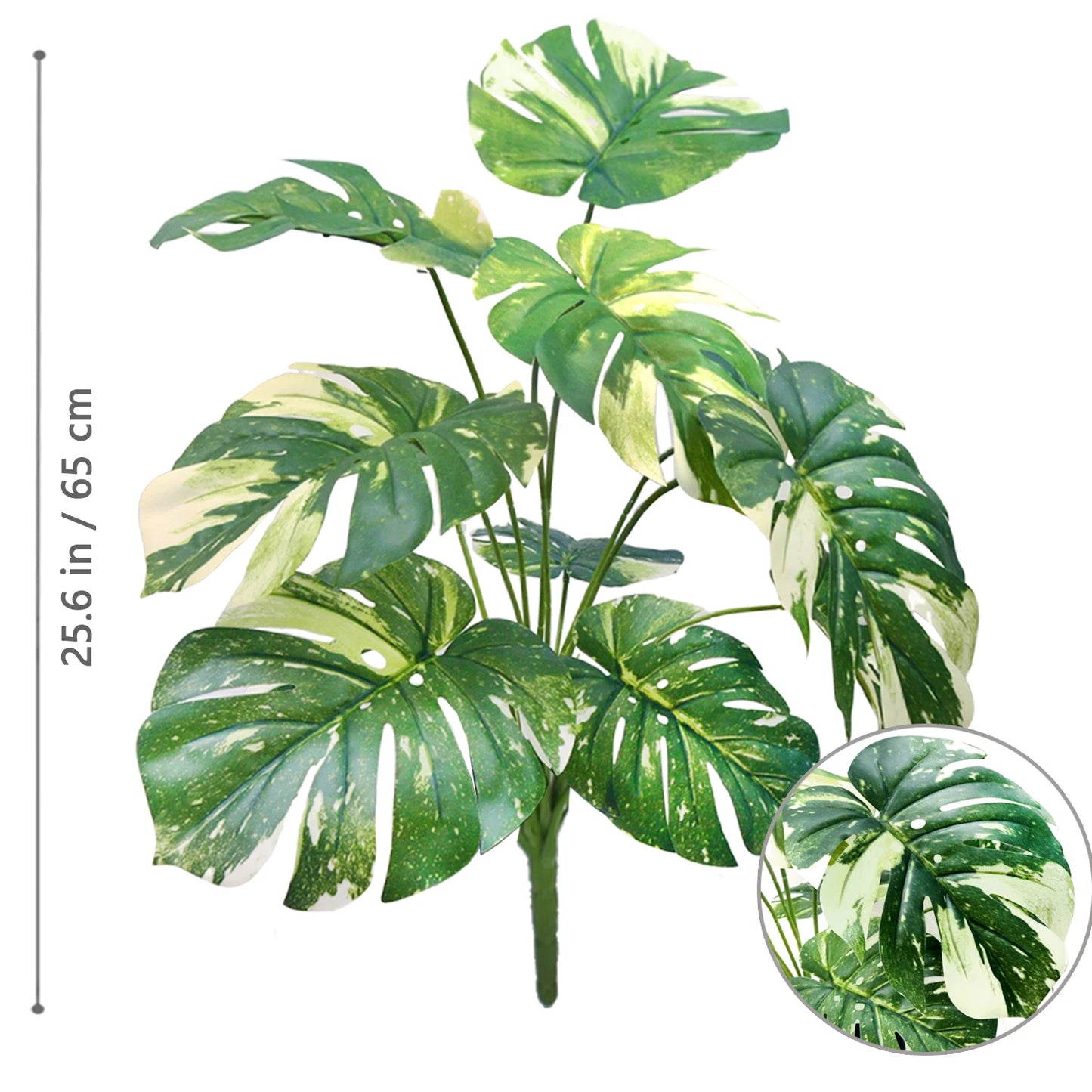 59-103cm/40.5in Artificial Monstera plastic fake plant pot ornamental festival suitable for home office decoration