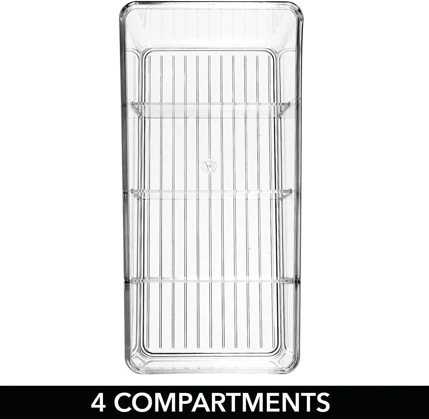 4 Layers Food Storage Containers Pantry Organizer Desktop Transparent Kitchen for PET Refrigerator Makeup Box Spice Pouches