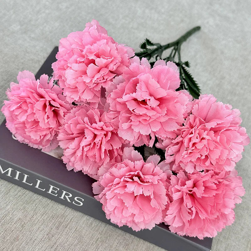Artificial Chrysanthemums Fall Flowers Silk Orange Marigold Flowers Fake Mums Flowers for Wedding Autumn Day of The Dead