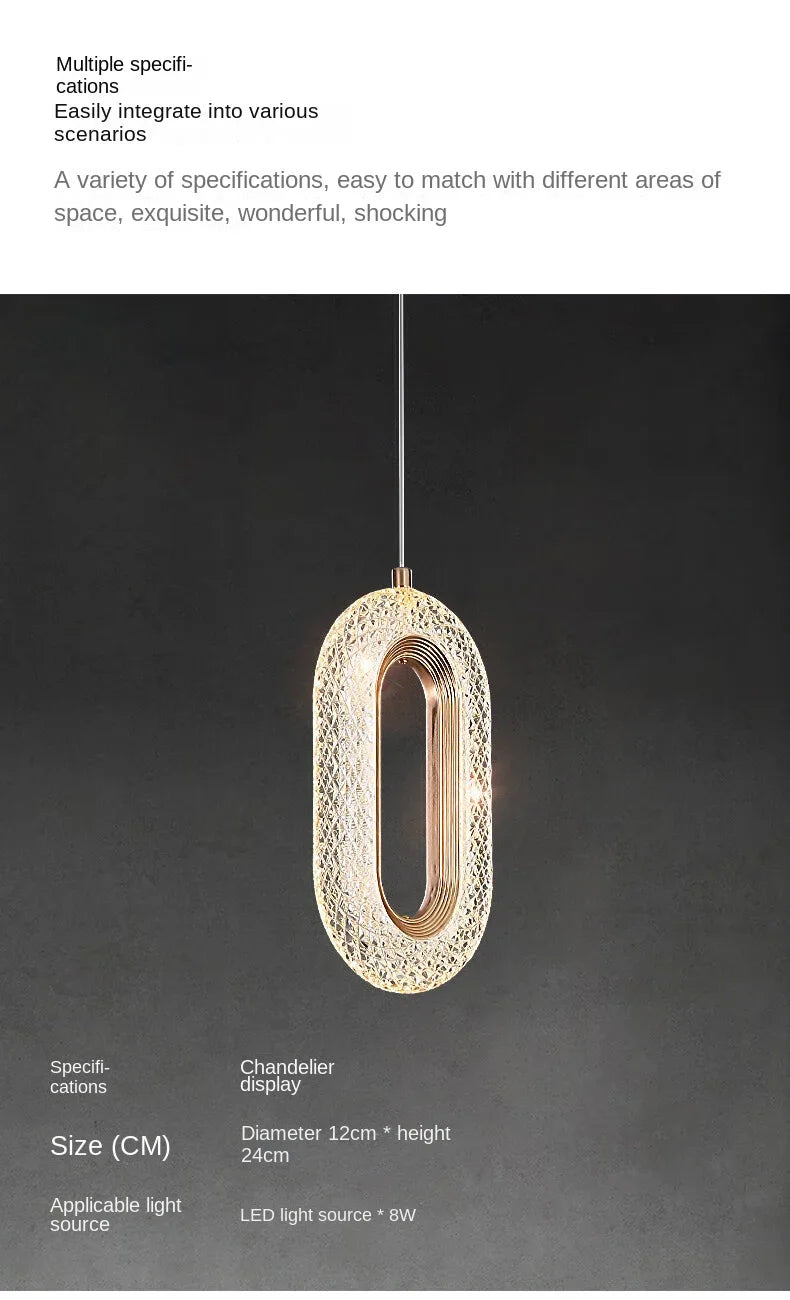 Nordic Luxury Bedside Chandelier Long Line Living Room Background Wall Light Study Chandelier Bedroom Bedside Small Chandelier