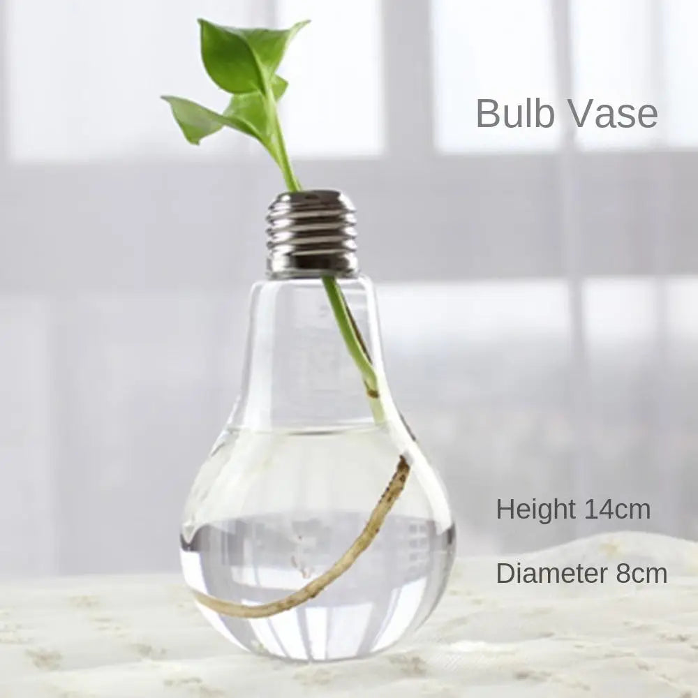 Transparent Glass Vase Hydroponic Container High Quality Flower Arrangement Living Room Decorations Ornamental Horticulture