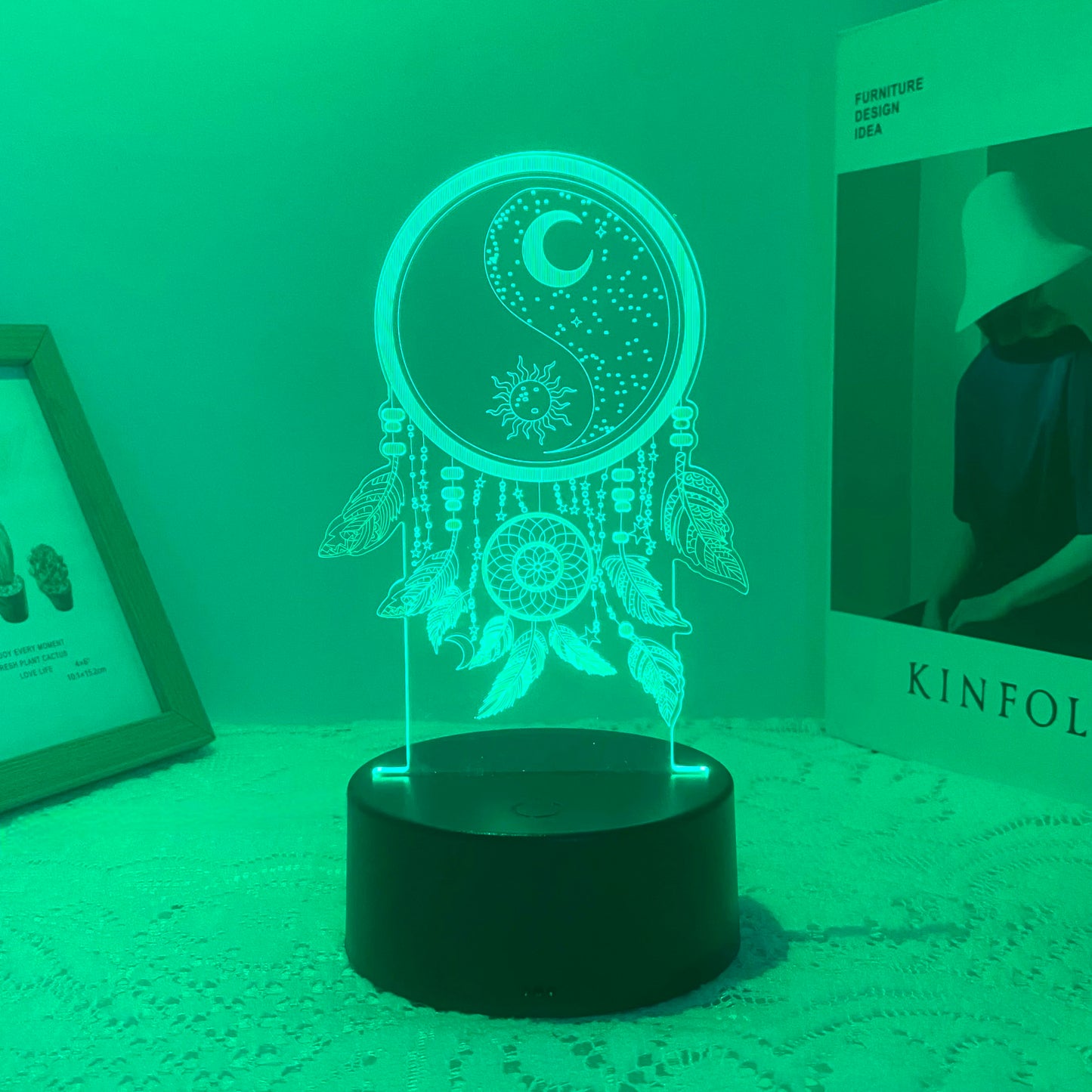 1pcs3D fishing net night light, USB creative dream decorative night light, birthday Christmas gift to friends and relatives.