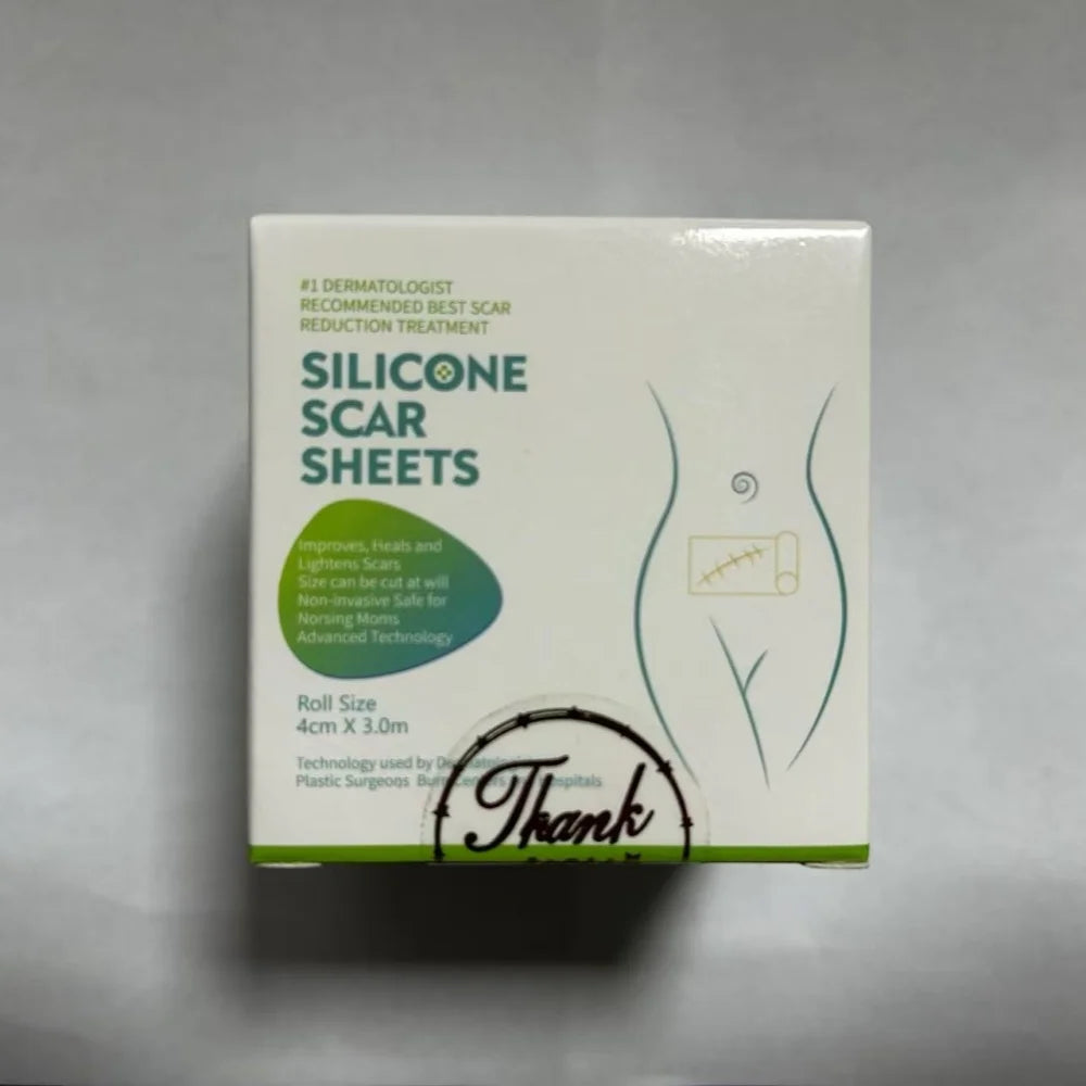 1 Roll = 4CM x 3M Silicone Scar Sheets Self-Adhesive Stretch Mark Tape Scar Cover Patch Reusable and Effective Skin Care Strips