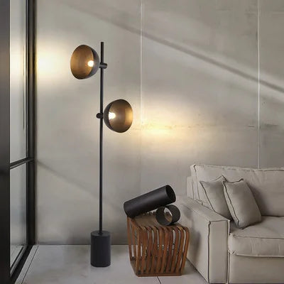 Postmodern designer model room, living room, study, sofa, vertical floor lamp, Nordic bedroom headboard decorative lamp