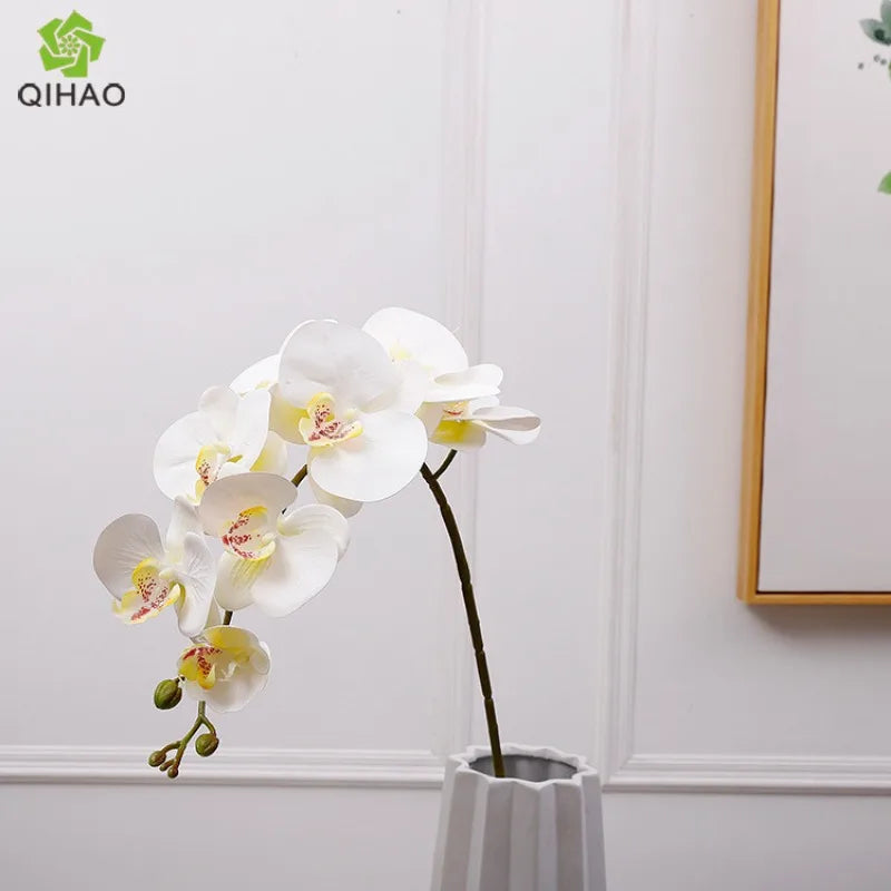 Artificial Butterfly Orchid Fake Phalaenopsis Flowers Artificial Orchid Stem Plants for Wedding Home Decoration