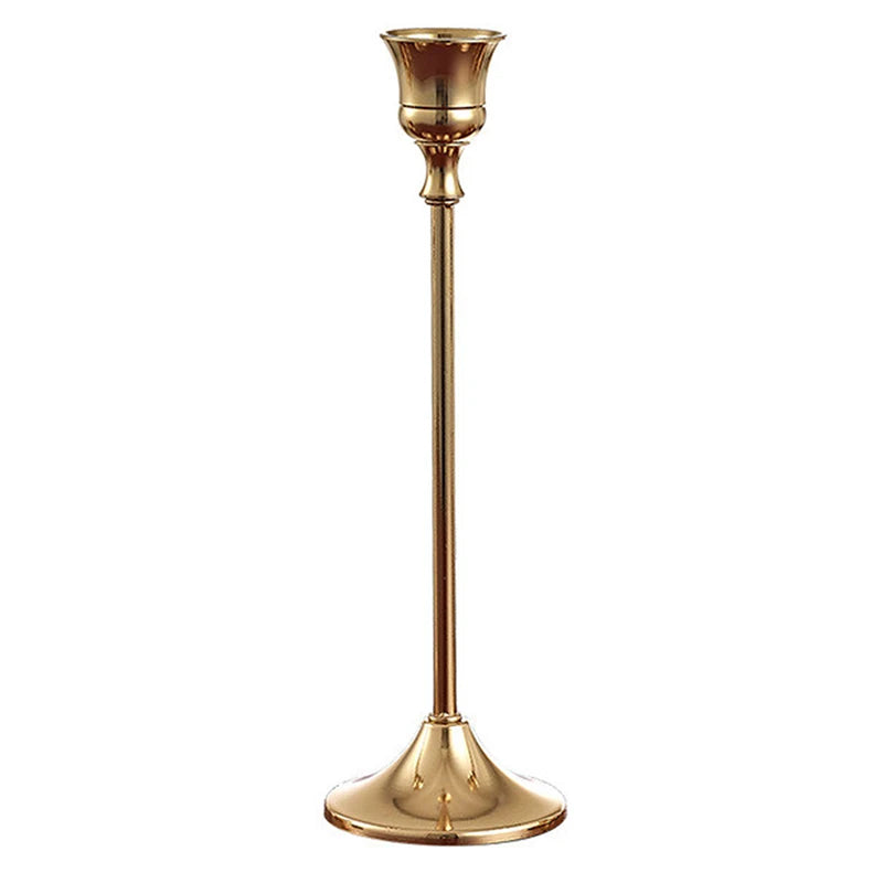 European style Metal Candle Holders Simple Golden Wedding Decoration Bar Party Living Room Decor Home Decor Candlestick