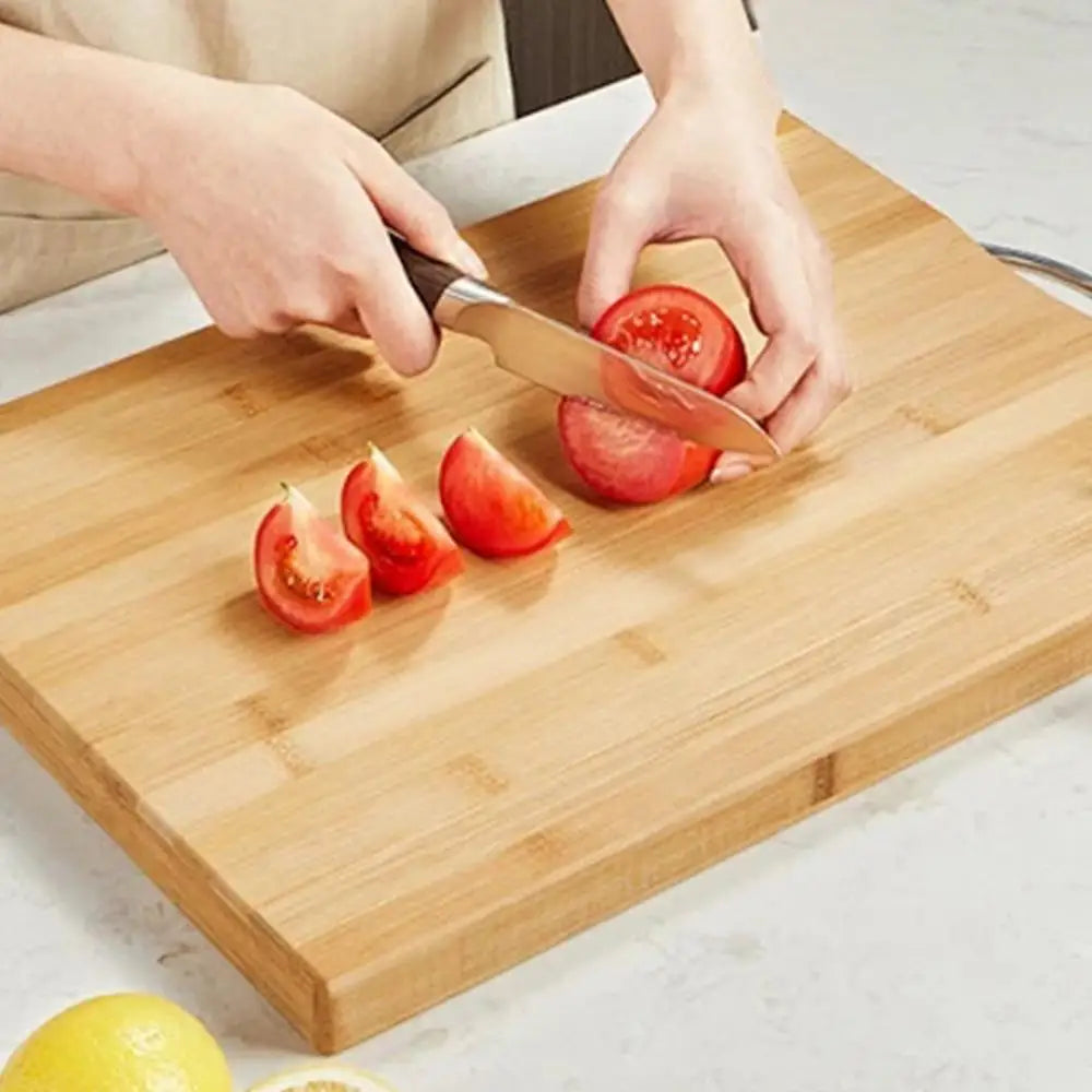 Bamboo Cutting Boards for Kitchen Household Thickened Double Sided Food Grade Portable Fruit Meat Chopping Kneading Dough Board