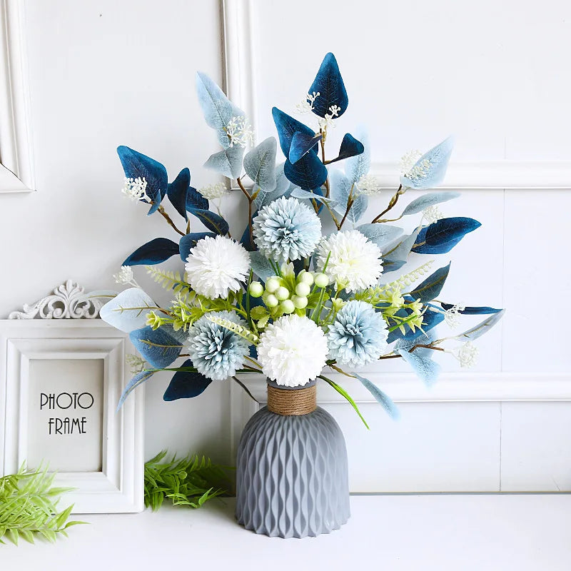 Artificial Flowers Peony Fake Flowers Hydrangea Crafts for DIY Home Bridal Wedding Party Festiva Decoration