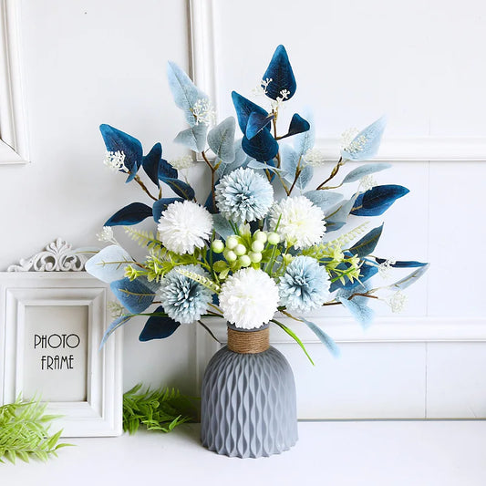 Artificial Flowers Peony Fake Flowers Hydrangea Crafts for DIY Home Bridal Wedding Party Festiva Decoration