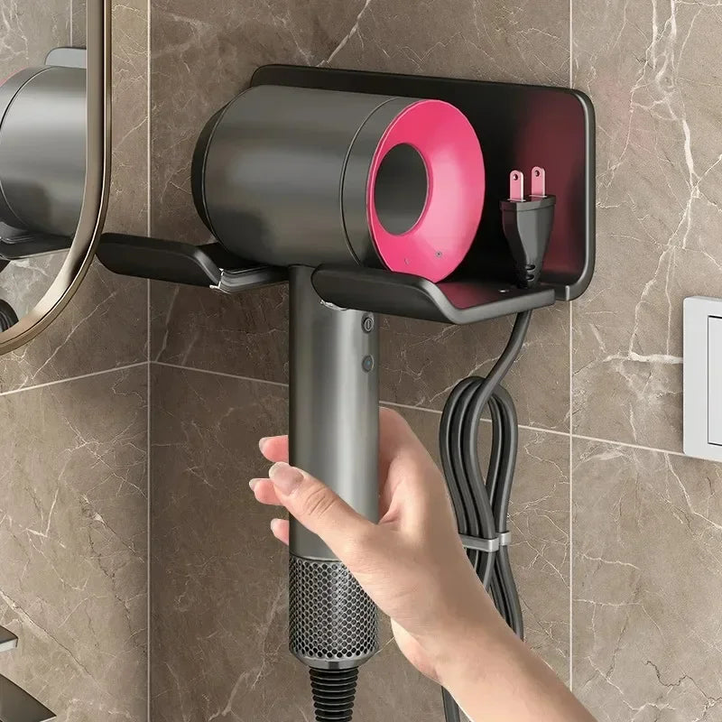 Hair Dryer Storage Rack, Wall Mounted Storage Rack, Clothes Hanger, Bathroom Storage Rack, Bathroom Storage Rack