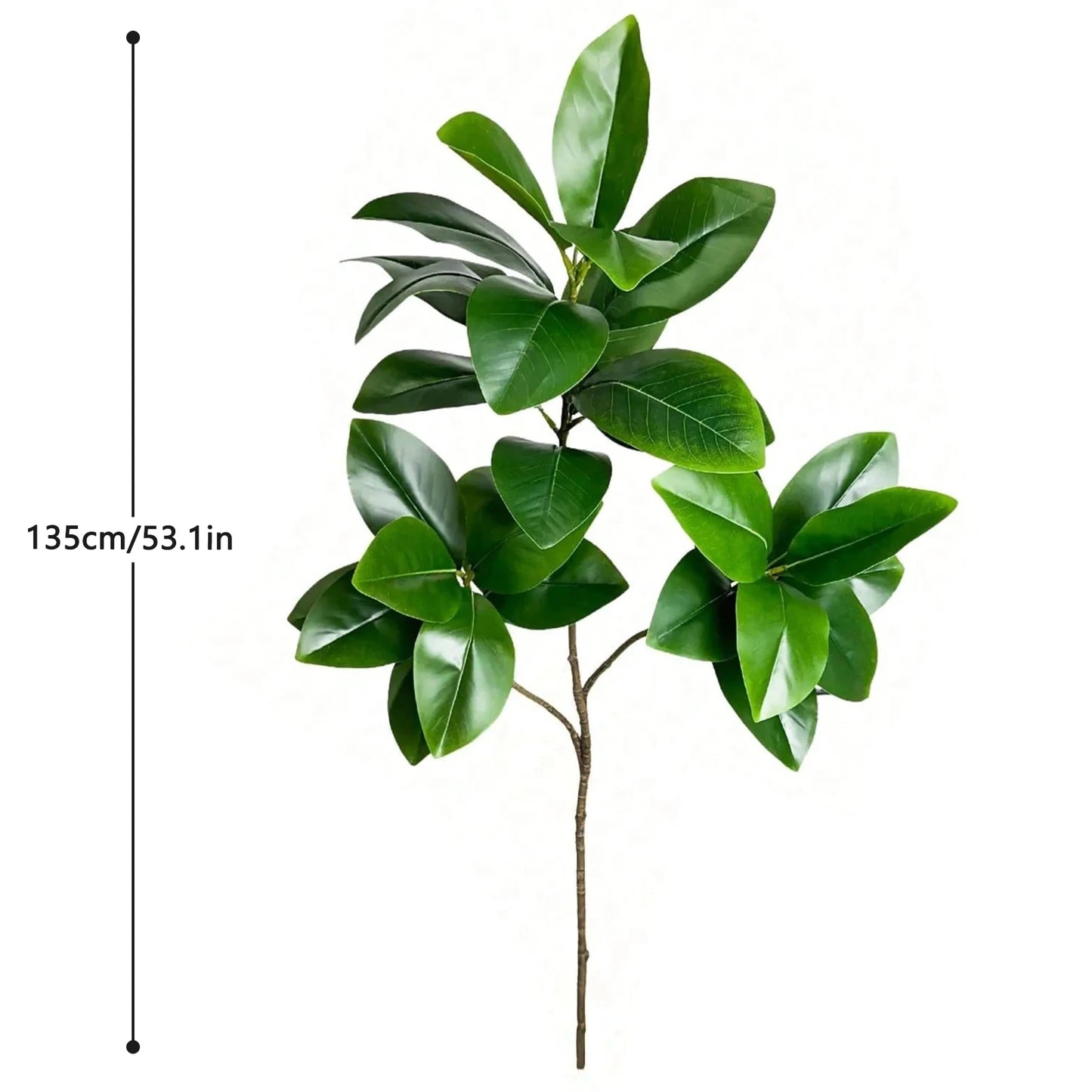 76-135cm  Artificial Plants Fake Bamboo Tree Branch Plastic Nandina Leaves Tall Green Landscape For Home Garden Decor