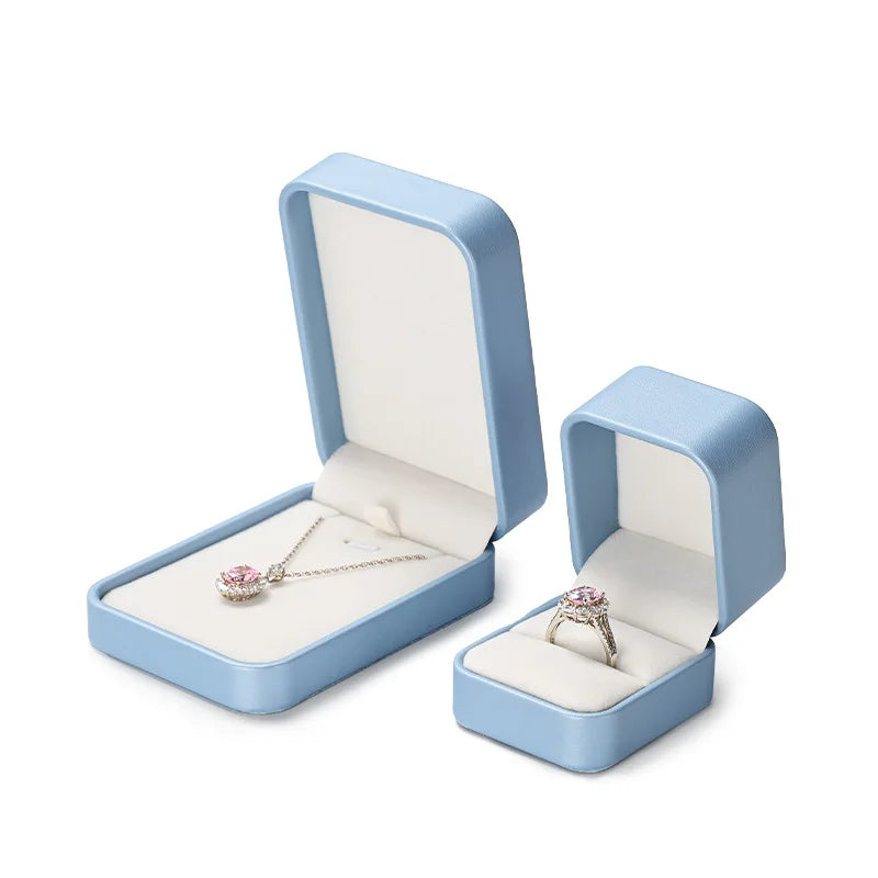 Oirlv Jewelry Box Jewelry Organizer Ring Earrings Necklace Pendant Bracelet Storage Box Packaging Box Gift Case for Wedding