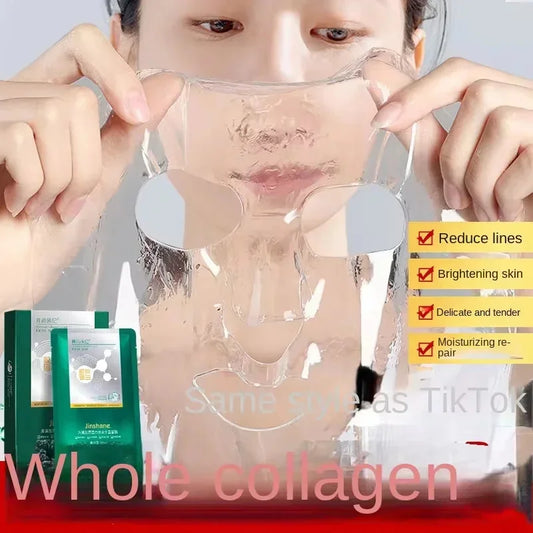Tiktok Hot Sale Seaweed Collagen Filling Crystal Mask Replenishing Fruit Jelly Skin Transparent Mask Moisturize Skin Care Masque