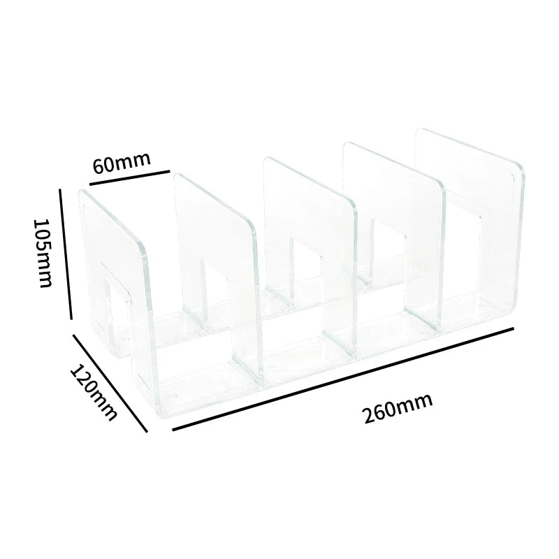Clear Plastic Purse Handbag Organizer 4 Sections Bag Closet Shelf Divider Purse Display Stand Handbag Storage Organizer Holder
