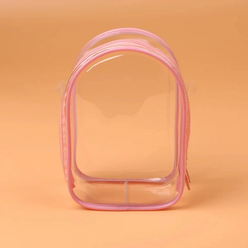 For Labubu Protect Case Labubu Sitting Party 15cm Cotton Doll Shoulder Pain Bag PVC Storage Bag Labubu(No Doll)