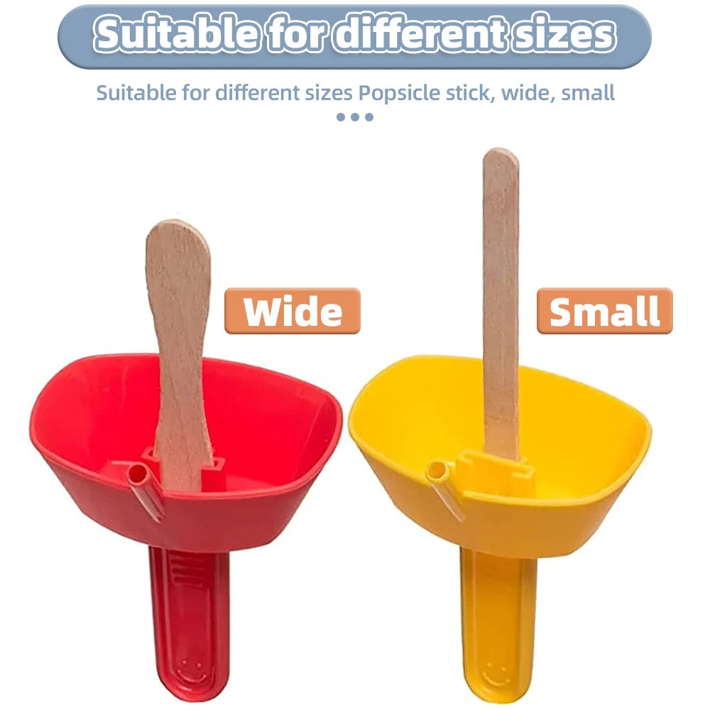 New Drip-Proof Popsicle Rack Drip Free Ice Holder No Mess Free Frozen Treats Rack Popsicle Holder with Straw For Kids Ice Cream