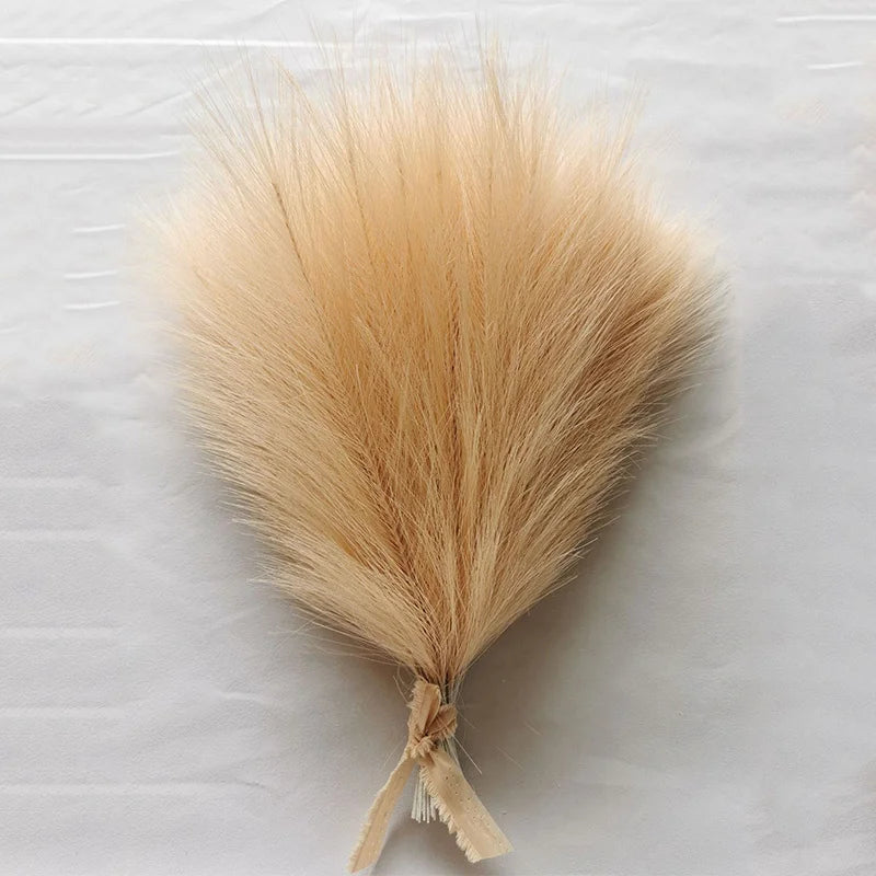 Faux Pampas Grass Bouquet 10/15/30pcs Artificial Pampas Fake Flowers Reed Decor for Room Home Wedding Christmas Decoration 2024