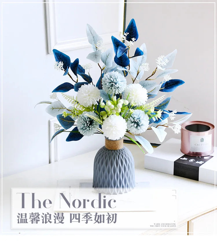 Artificial Flowers Peony Fake Flowers Hydrangea Crafts for DIY Home Bridal Wedding Party Festiva Decoration