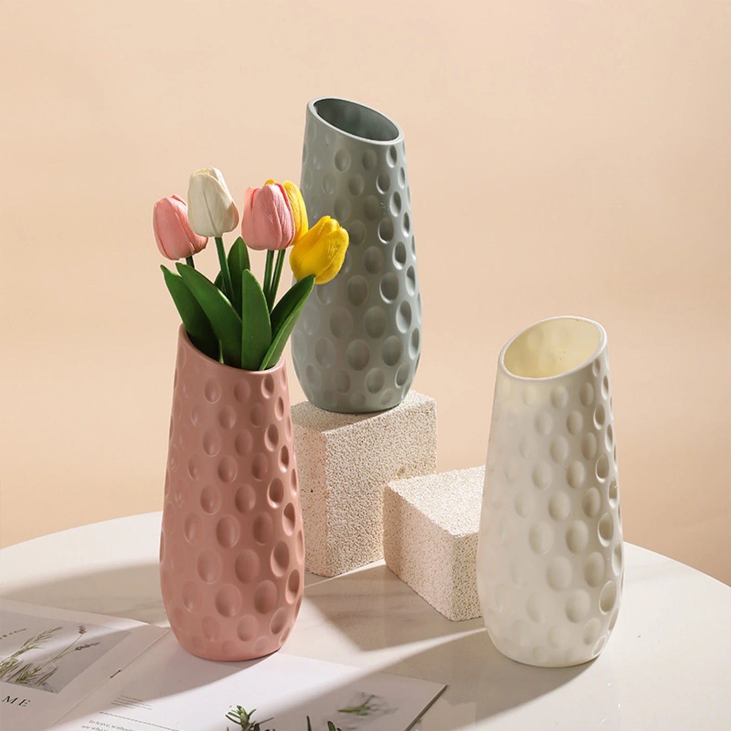 Modern Flower Vase Flower Pot Basket Nordic Home Decoration Vase Minimalist Vase for Home Table Office Bedroom Decors