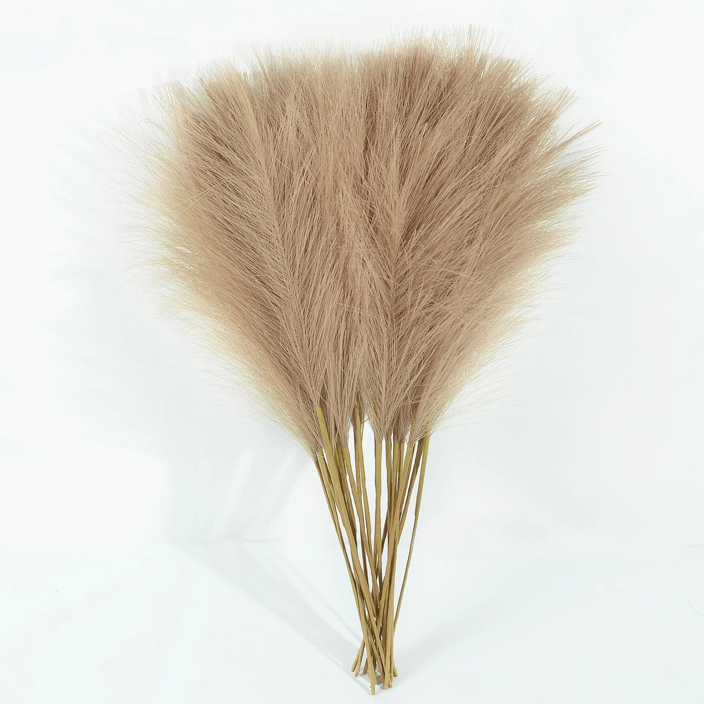 5pcs 2Fork 45cm Artificial Pampas Grass Bouquet Boho Decor Flower Fake Plant Reed for Table  DIY Home Party  Wedding Decoration