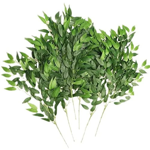 Artificial Leaves Bouquet Fake Willow Jungle Wedding Backdrop Christmas Decoration Faux Foliage Vine Party Home Decor Plant Xmas