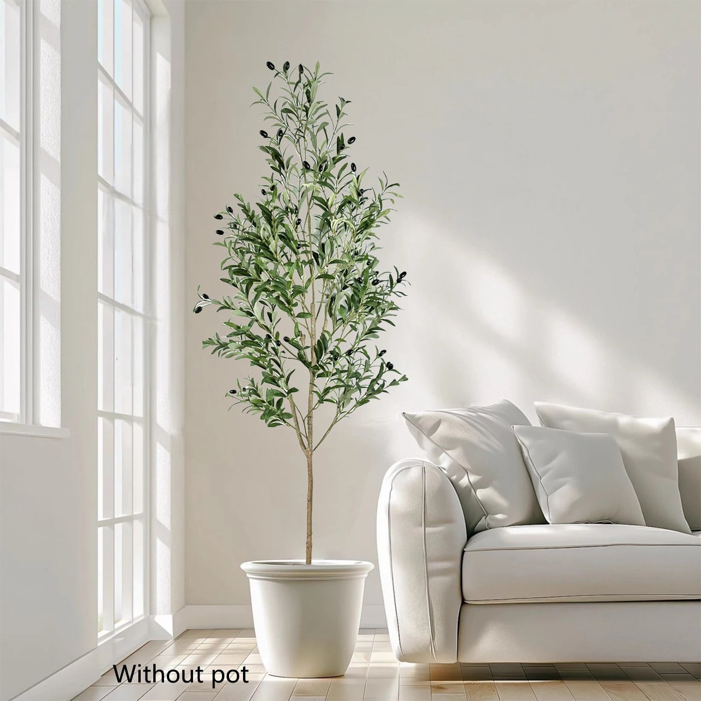 65-200CM Large Artificial Olive Plant tree Branches Fake plant Plastic Ornamental outdoor faux Plant for Home garden Room Decor