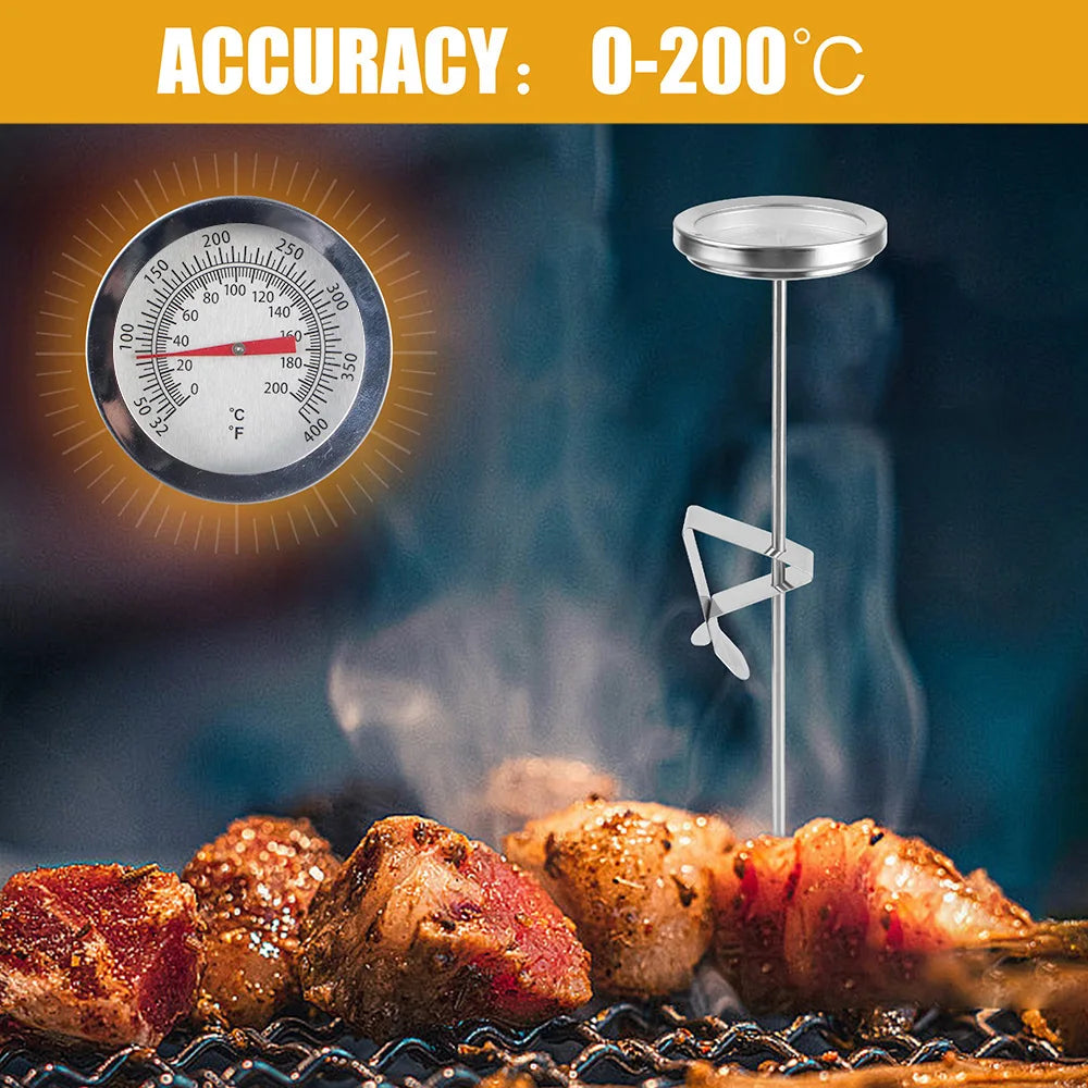 Kitchen Tools Stainless Steel 0~200℃ Cooking Temperature Meter Probe Thermometer Milk Coffee Food Meat Gauge