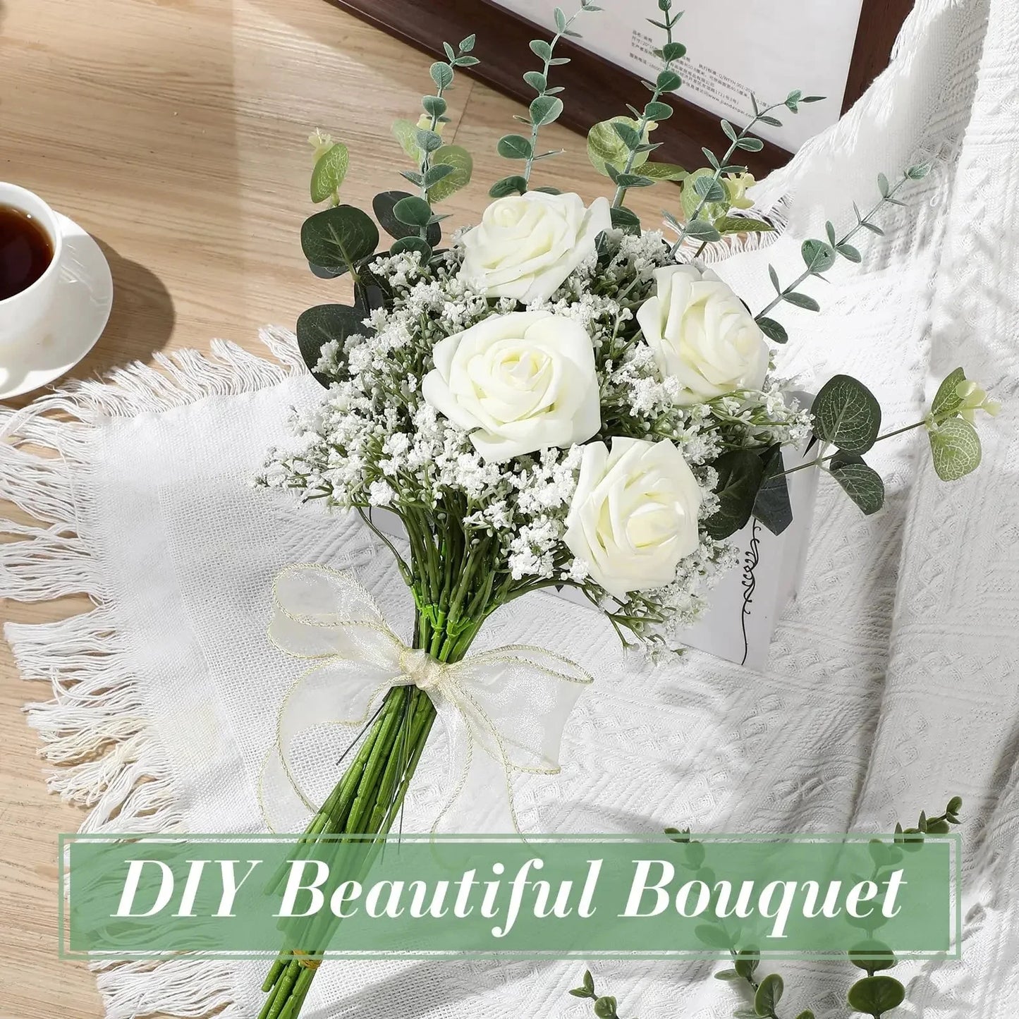 10pcs Artificial Flowers Fake Gypsophila Baby Breath Flower For Home Decoration Wedding Party Floral Bouquets DIY Accessories
