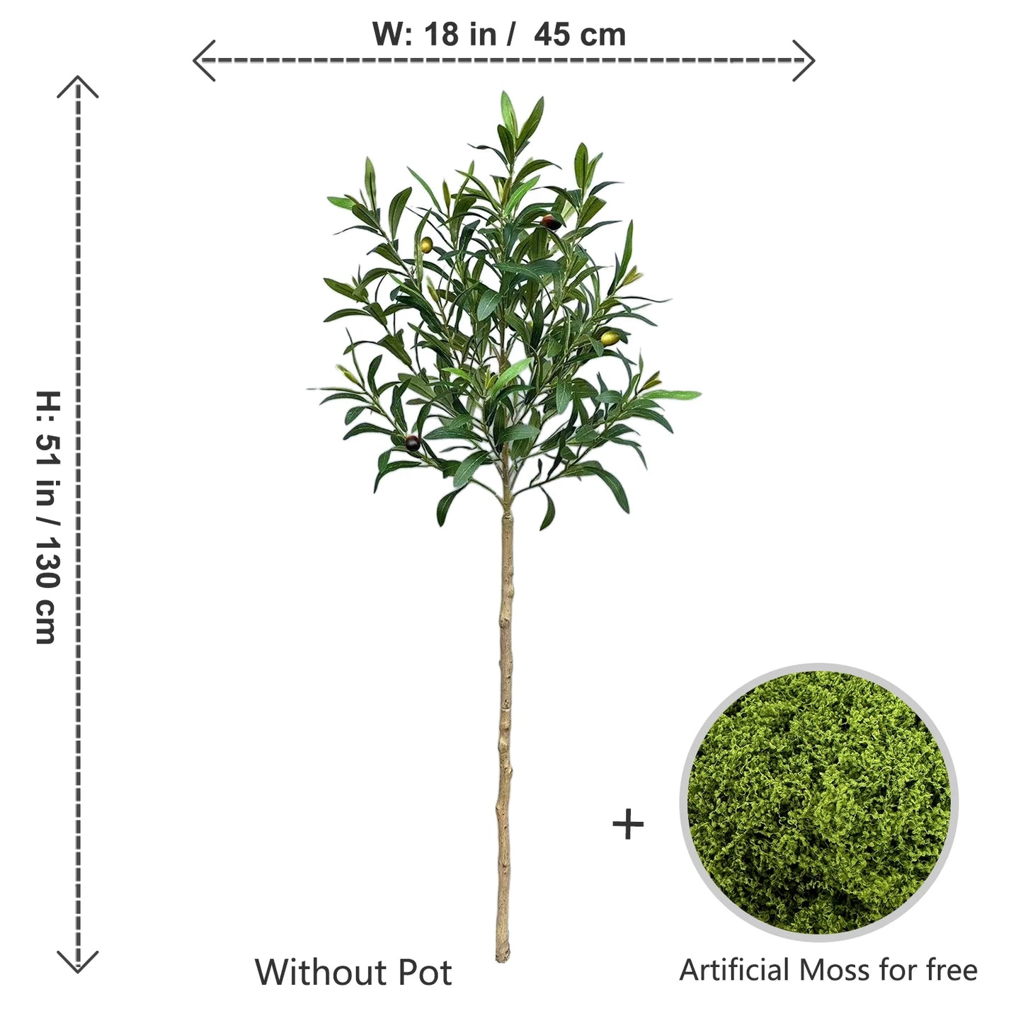 New 90-160CM Artificial Olive Plant tree Branch Fake plant Realistic touch indoor faux plant for New year Home Office Decoration