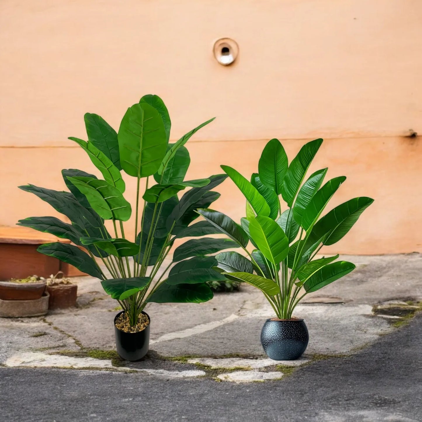 1pc Artificial Plants Large Tropical Palm Tree Fake Banana Plants Leaves Real Touch Plastic Monstera Simulated Plant for Home
