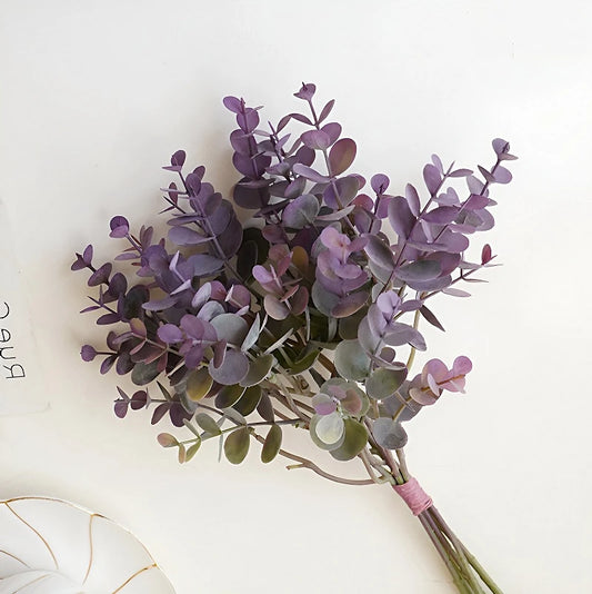 Artificial Eucalyptus Fake Plants Bouquet  Plastic Fake Leaf Flower Arrangement Material Party Home Wedding Decor Accessories