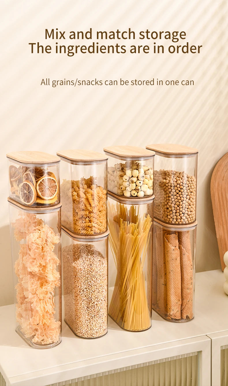 Storage Containers with Lids,Clear Food Jars Fits for Pantry,Coffee Bar,Airtight Canisters for Organizer Pasta,Sugar,Coffee Bean