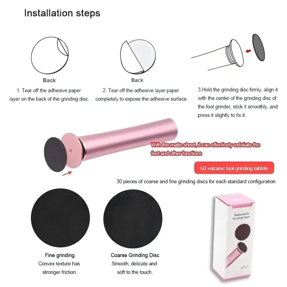 Callus remover Rechargeable Portable Electric Foot File Pedicure Set Foot exfoliation tool The ideal gift for foot care