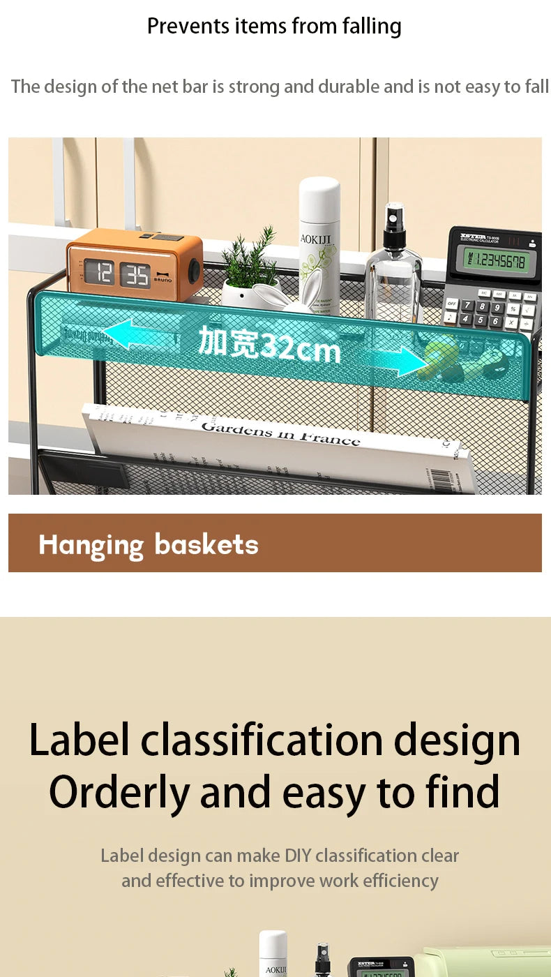 Wall File Holder 5 Pocket Mesh Hanging Wall Organizer Vertical Hanging File Folder Holder Magazine Rack for Paper Organization