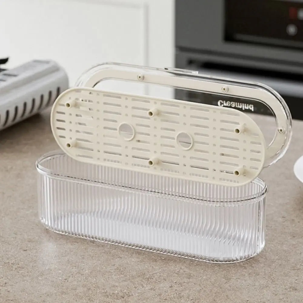 Kitchen Chopstick Organizer Cutlery Storage Box Chopstick Dinnerware Holder with Drain Tray for Utensils Drawer Spoons Cutlery