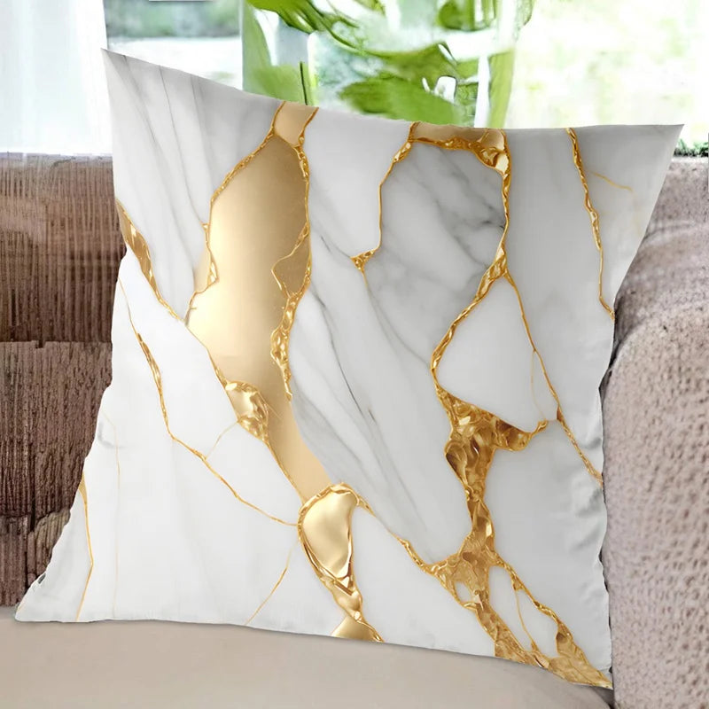 45x45cm Marble Pattern Cushion Cover Decorative Pillow Cover Sofa Cushion Pillow Cases Home Decoration 2024 Decor Pillowcase