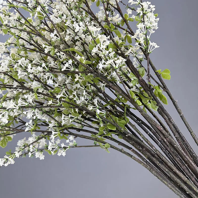 90CM Artificial Green Plant Home Dining Table Decoration Flower Branch Arrangement Accessories Snow Willow Branches