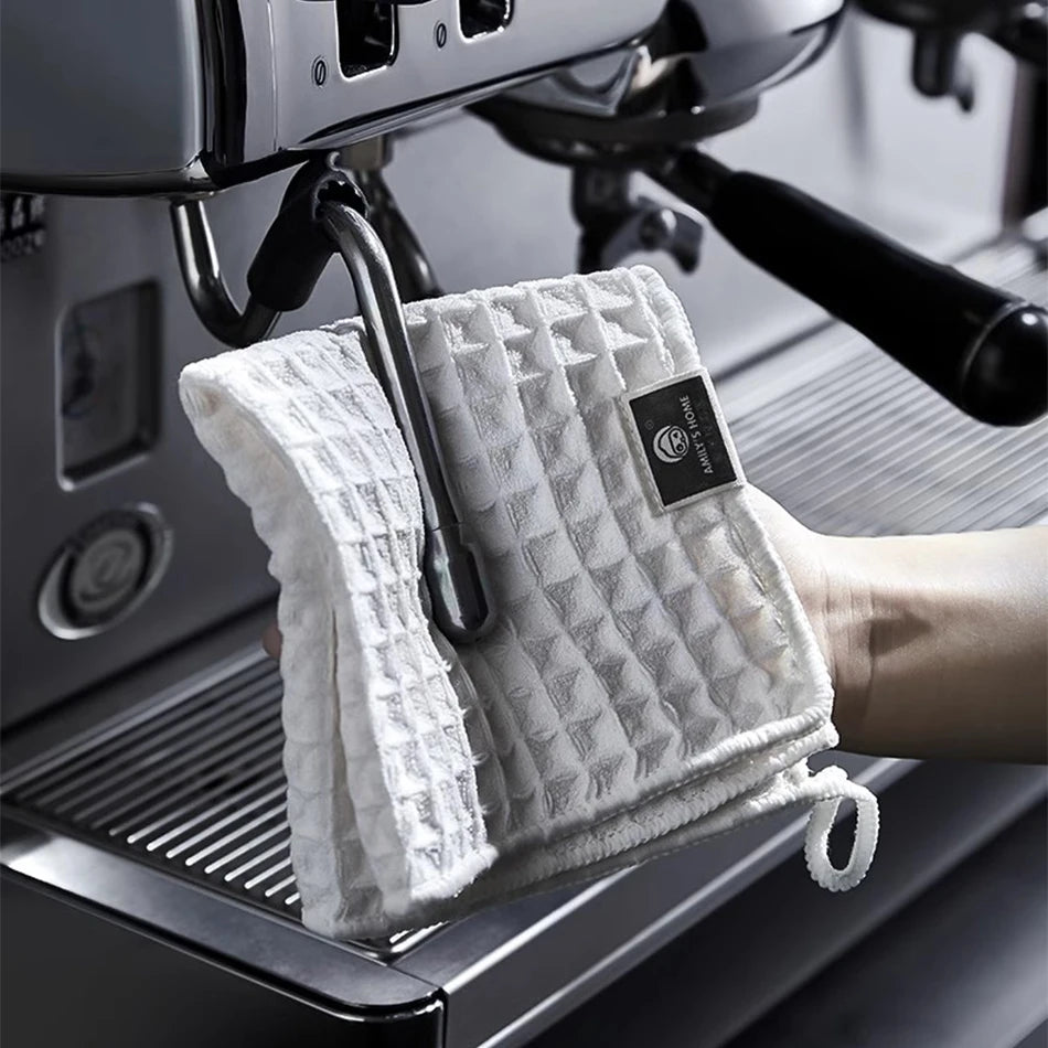 Super Absorbent Barista Bar Towel Coffee Machine Special Rag No Lint Square Towel Cleaning Cloth Coffee Machine Cleaning Towel