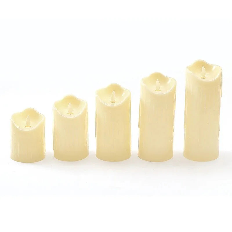 Flameless Flickering Electronic Candles Led Candles Battery Operated Home Decor Accessories for Birthday Hotel Wedding Candle