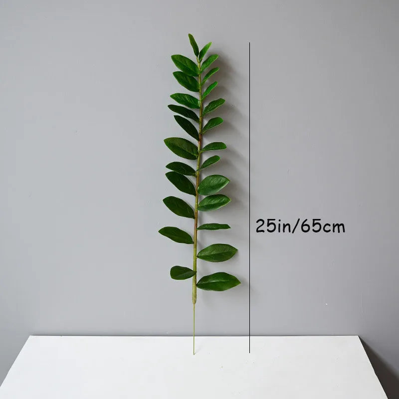 51in Fake Plant Large Artificial Ficus Plants Branches Plastic Fake Leafs Green Banyan Tree For Home Bedroom Garden Shop Decor