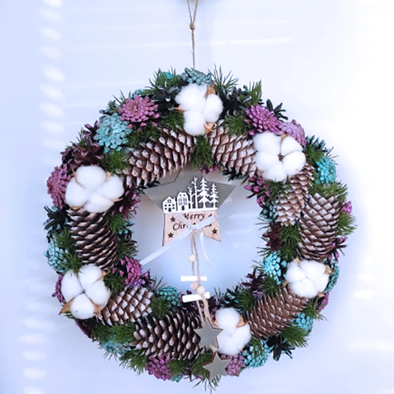 Artificial Dried Cotton Flowers White Flower Branch For Wedding Party Decoration Fake Flower Home Flower Decor Eucalyptus Leaves