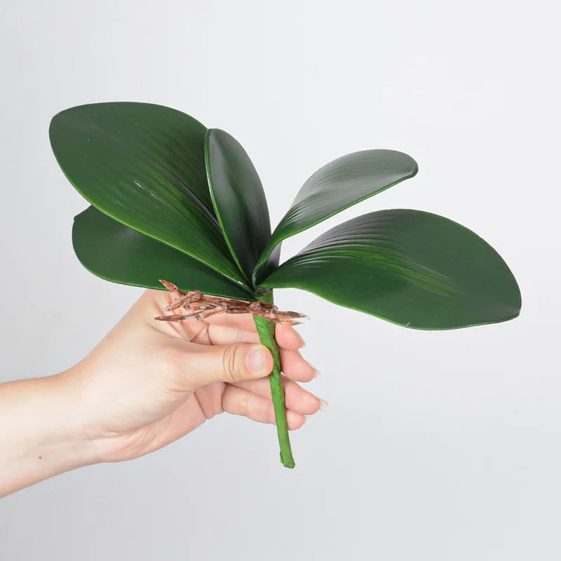 1pc Artificial Phalaenopsis Flowers 27in Orchid Realistic Fake Flower Branch for Home Room Floral Arrangement Wedding Decoration
