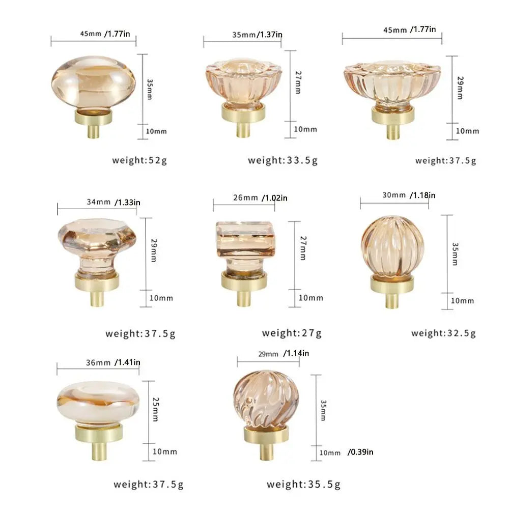 1Pcs Crystal Dresser Kitchen Furniture Handle Drawer knob Door Knob Wardrobe Handle Cabinet Pulls