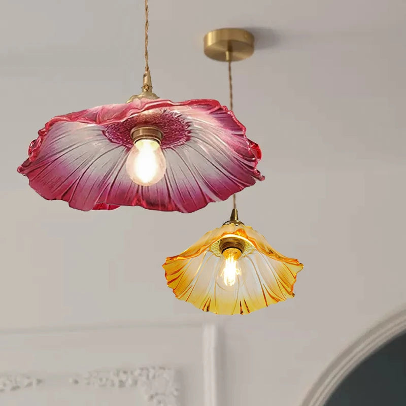 Dining Room Colorful Glass Pendant Light Kitchen Island Hanging Lighting Living Room Foyer Hall Ceiling Lamps Chandelier Bedroom