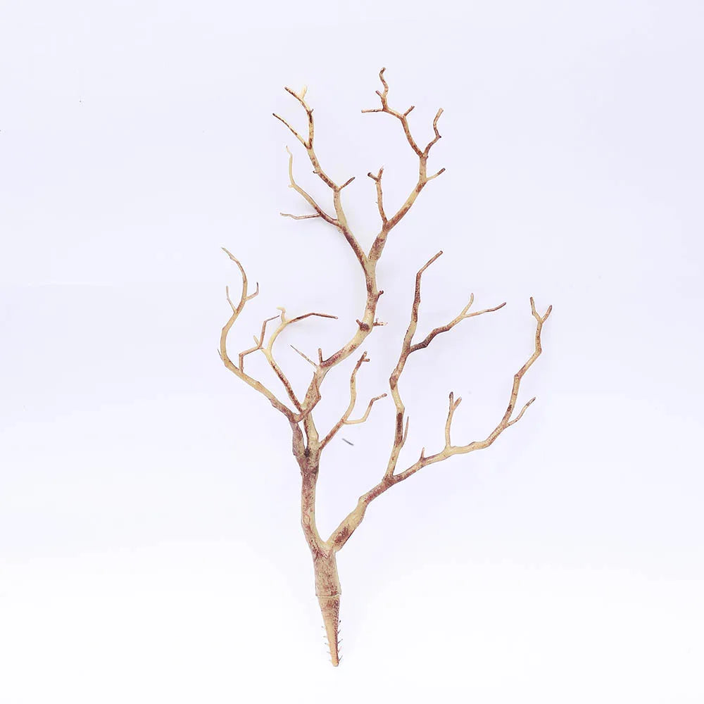 35CM Tree Branch Artificial Plants Plastic Antler Shaped Autumn and Winter Home Table Decor Fake Wedding Christmas Decoration
