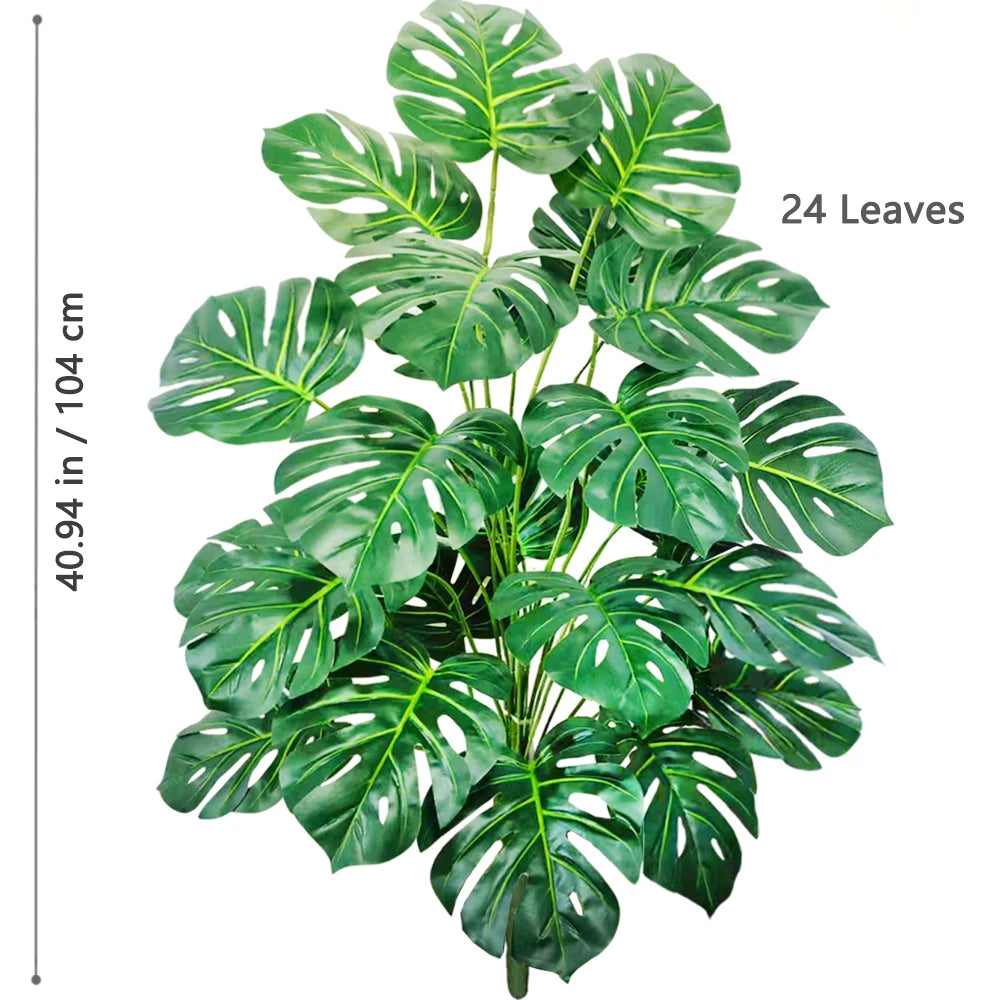 59-103cm/40.5in Artificial Monstera plastic fake plant pot ornamental festival suitable for home office decoration